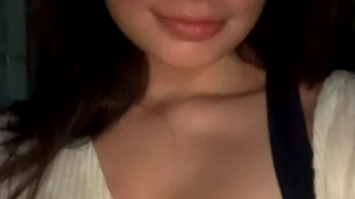 Flexing her flawless tits before going to a date Maya Manning