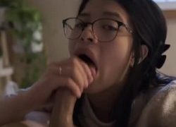 IPT cute nerdy asian pinay gives head – compilation