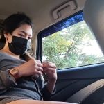 Risky Public Masturbation Inside the Taxi – Non-tinted